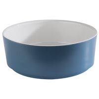Schale HAPPY BUFFET, D: 20 cm, H: 7 cm, 1,5 Liter, Melamin, innen weiß, außen blau Schale HAPPY BUFFET, D: 20 cm, H: 7 cm, 1,5 Liter, Melamin, innen weiß, außen blau