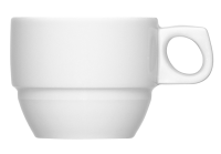 Bauscher, Dimension - Kaffee-Obere stpb., weiss, uni, 0,22 ltr. Bauscher, Dimension - Kaffee-Obere stpb., weiss, uni, 0,22 ltr.