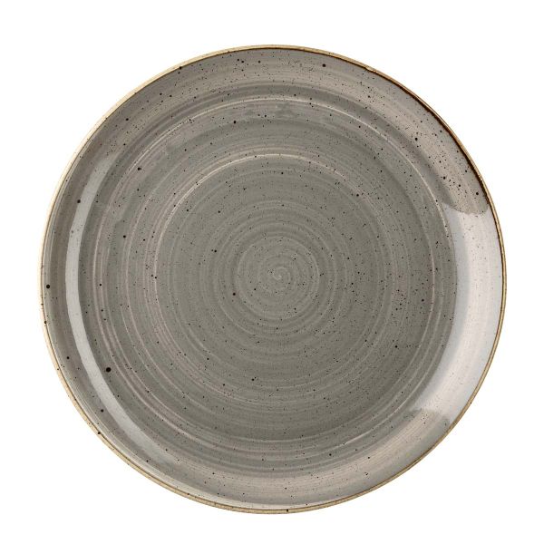 Churchill, Stonecast : Peppercorn Grey - Teller flach Coup, 27,5 cm