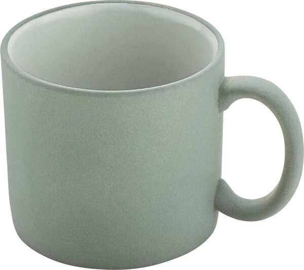 Playground, Steinzeug - 2in1 ARTISAN : Becher m. Hkl. grau-weiss, 8 x 6,9 cm/ 0,2 ltr.