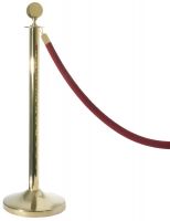 Absperrpfosten, goldfarben, beschichteter Stahl, D: 5 cm, H: 100 cm Absperrpfosten, goldfarben, beschichteter Stahl, D: 5 cm, H: 100 cm