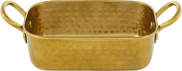 Playground, Edelstahl - SPOTLIGHTS : Pfännchen, rechteckig, goldfarben, 15 x 10 cm/ 0,47 ltr.