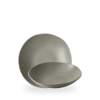 Churchill, Stonecast Natural : Peppercorn Grey - Teller tief Organisch Coup, 22 x 5 cm/ 0,74 ltr. Churchill, Stonecast Natural : Peppercorn Grey - Teller tief Organisch Coup, 22 x 5 cm/ 0,74 ltr.