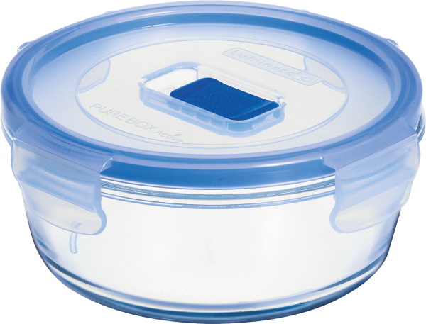 Luminarc, Pure Box Active - Vorratsdose, rund, 15,9 cm/ 0,67 ltr.
