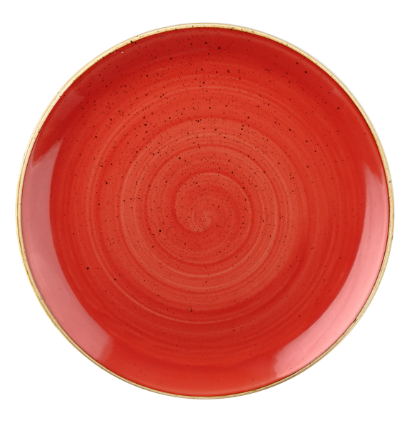 Churchill, Stonecast : Berry Red - Teller flach Coup, 32,4 cm