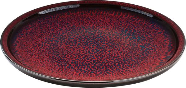 Playground, Steinzeug - GLOW : Teller, flach coup rund, 25 x 3,2 cm