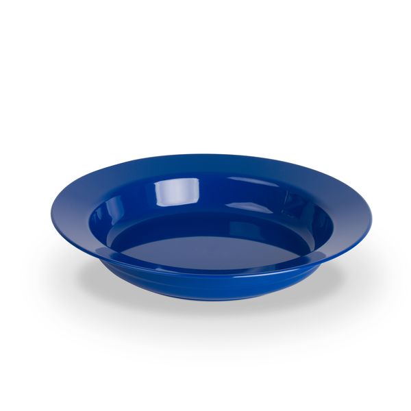 Teller tief PC, uni, blau, D: 19 cm/ 0,35 ltr.