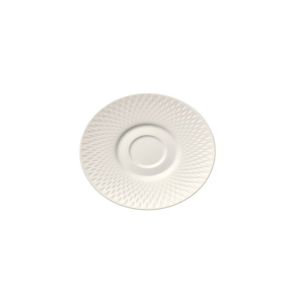 Bauscher, Purity Reflections : Untertasse m. 2 Spiegel, bonewhite, uni, 17 cm