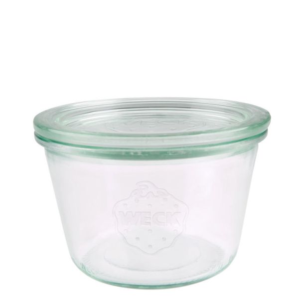 WECK Sturzglas m. Glasdeckel, Inhalt: 370 ml, H: 69 mm, D: 100 mm