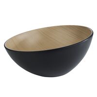 Schale FRIDA, D: 28,5 cm, H: 10 / 14 cm, Melamin, innen: Holzoptik Schale FRIDA, D: 28,5 cm, H: 10 / 14 cm, Melamin, innen: Holzoptik