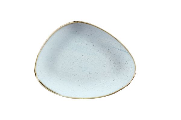 Churchill, Stonecast : Duck Egg Blue - Platte dreieckig, 26,5 x 20,5 cm