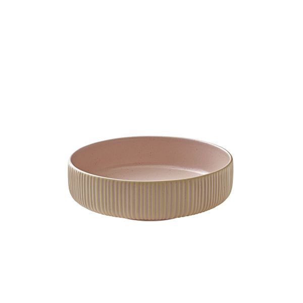 Playground, Steinzeug - NARA Rosé : Schüssel rund, Relief, 16 cm/ 0,71 ltr.