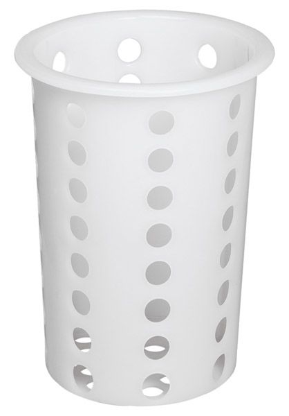 Besteckköcher D: 9,7 cm, H: 13,7 cm, Polyethylen, weiss