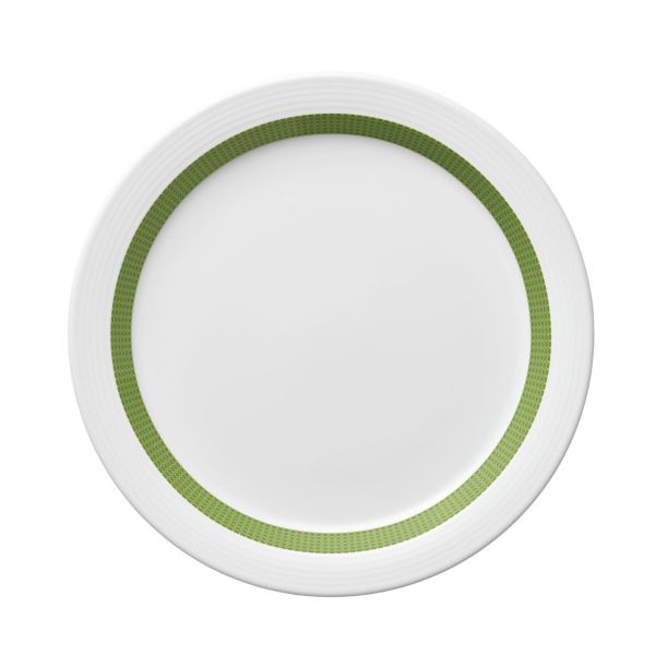 Bauscher Care, Invita Colors : 425315 Punkte Apfelgruen - Spezialteller halbtief Fahne, 25 cm/ 0,45 ltr.