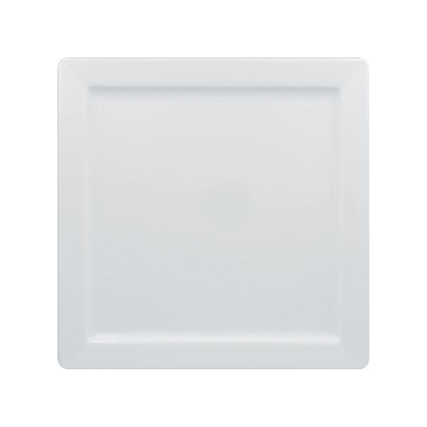 Teller/ Platte quadratisch, uni, weiss, 30 x 30 x 2,2 cm