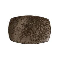 Bauscher, Sandstone : Dekor 425944 Dark Brown - Platte rechteckig coup 27,9 x 18,3 cm Bauscher, Sandstone : Dekor 425944 Dark Brown - Platte rechteckig coup 27,9 x 18,3 cm
