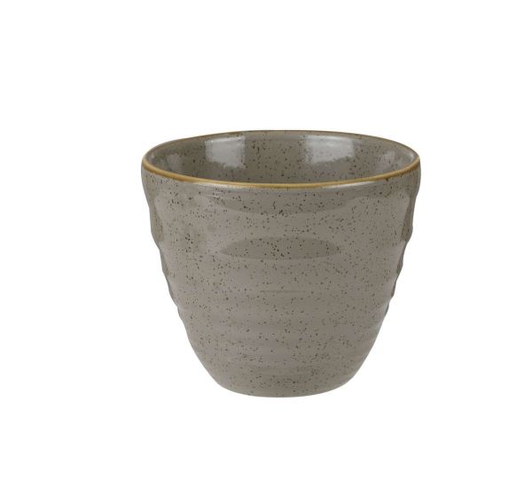 Churchill, Stonecast : Peppercorn Grey - Ripple Chip Mug, 9,5 x 8,3 cm/ 0,28 ltr.