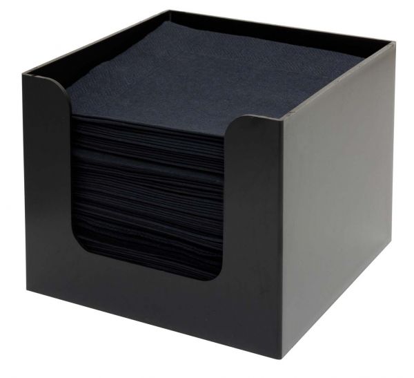 Serviettenhalter, Kunststoff, schwarz, 13,5 x 13,5 x 10 cm
