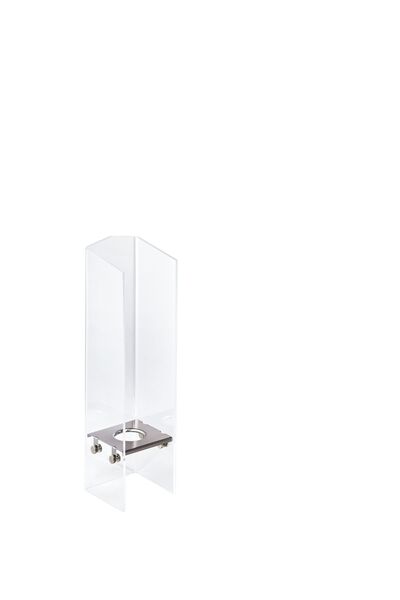 Eishörnchensilo - Modell 501A, Plexiglas, EdSt., Löcher: 1 x D: 56 mm, LxBxH: 135 x 135 x 500 mm