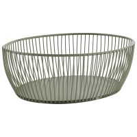 Korb SVART, Metall, 24 x 19 cm, H: 8 cm, Farbe: smoke green Korb SVART, Metall, 24 x 19 cm, H: 8 cm, Farbe: smoke green