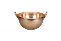 Kupfer- Eiweissschüssel mit Griffen, 260 mm/ 4,6 ltr. Kupfer- Eiweissschüssel mit Griffen, 260 mm/ 4,6 ltr.