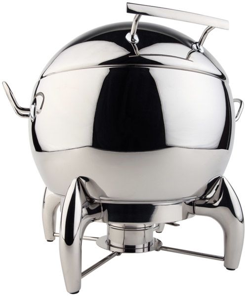 Suppen-Kugel inkl. Gestell GLOBE D: 48 cm, H: 45 cm, I: 10 ltr., Edelstahl, hochglanzpoliert, mit Sandwichboden