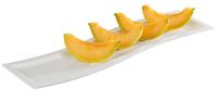GN 2/4 Tablett SINUS 53 x 16,2 cm, H: 2 cm, Melamin, weiss GN 2/4 Tablett SINUS 53 x 16,2 cm, H: 2 cm, Melamin, weiss