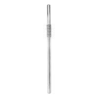 Vorschau: Biegsame Edelstahl- Trinkhalme (1 VE = 50 Stück), Farbe: silber, D: 9 mm, L: 28 cm Vorschau: Biegsame Edelstahl- Trinkhalme (1 VE = 50 Stück), Farbe: silber, D: 9 mm, L: 28 cm