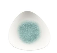 Churchill, Raku : Jade Green - Teller flach dreieckig, 24,5 cm Churchill, Raku : Jade Green - Teller flach dreieckig, 24,5 cm