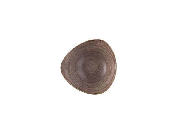 Churchill, Stonecast Raw : Brown Vellum - Teller flach dreieckig, 24,5 cm