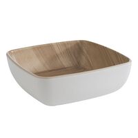 Schale FRIDA, 12,5 x 12,5 cm, H: 4,5 cm, Melamin, innen: Holzoptik Schale FRIDA, 12,5 x 12,5 cm, H: 4,5 cm, Melamin, innen: Holzoptik