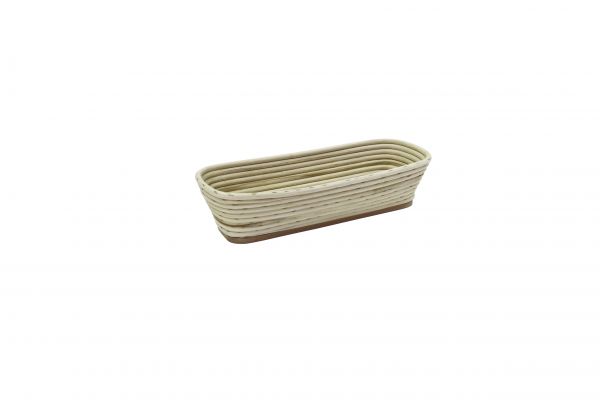 Brotform, Gärkorb lang, eckiger Kopf 320 x 130 mm, 1000 g
