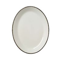 Steelite, Dapple : Charcoal 1756 - Teller oval Coup, 28 cm Steelite, Dapple : Charcoal 1756 - Teller oval Coup, 28 cm