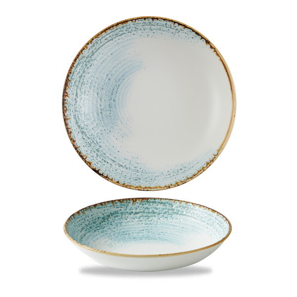 Churchill, Homespun Accents : Aquamarine - Teller tief Coup, 18,2 cm/ 0,43 ltr.