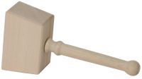 Holzhammer, Buchenholz, 16 x 7,5 x 10 cm, Stiellänge: 23 cm Holzhammer, Buchenholz, 16 x 7,5 x 10 cm, Stiellänge: 23 cm