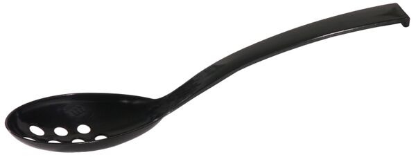 Salatlöffel perforiert, SAN, schwarz, 9,5 x 6 cm, L: 23,5 cm