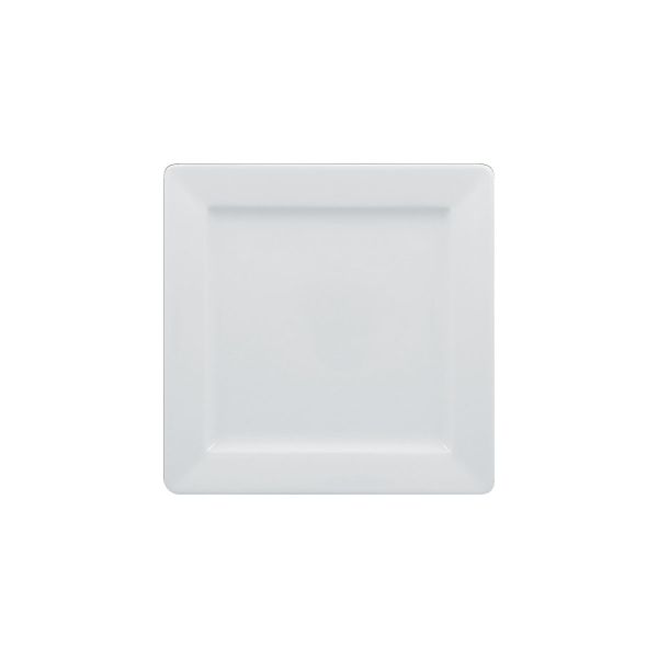 Teller/ Platte quadratisch, uni, weiss, 21 x 21 x 2,2 cm