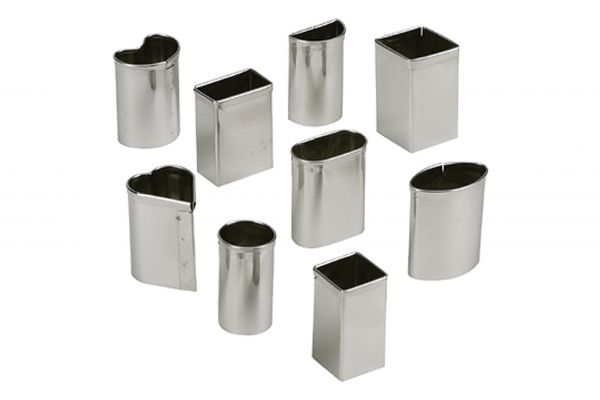 Petits-Fours-Ausstecher im Satz 9-teilig, Edelstahl