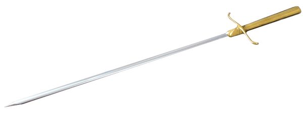 Bratenspieß, Edelstahl, mit Schwertgriff, L: 35 cm, Klingenlänge: 22 cm
