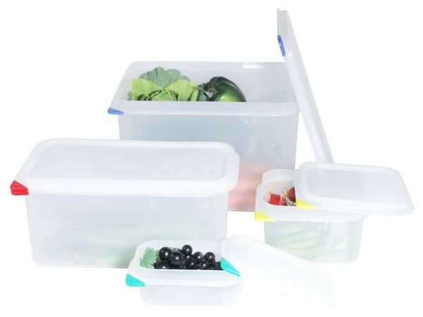 GN 1/9 Behälter, Polypropylen, m. 1 Satz HACCP Clips, Tiefe: 150 mm, I. 1,5 ltr.