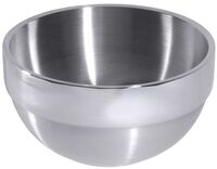 Servierschüssel doppelwandig, I: 1,5 ltr., D: 17,5 cm, H: 10,5 cm, Edelstahl Servierschüssel doppelwandig, I: 1,5 ltr., D: 17,5 cm, H: 10,5 cm, Edelstahl