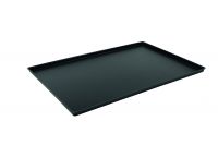 Auslagetablett 400 x 600 x 20 mm, ABS, schwarz, bruchfest, genarbte Oberfläche Auslagetablett 400 x 600 x 20 mm, ABS, schwarz, bruchfest, genarbte Oberfläche