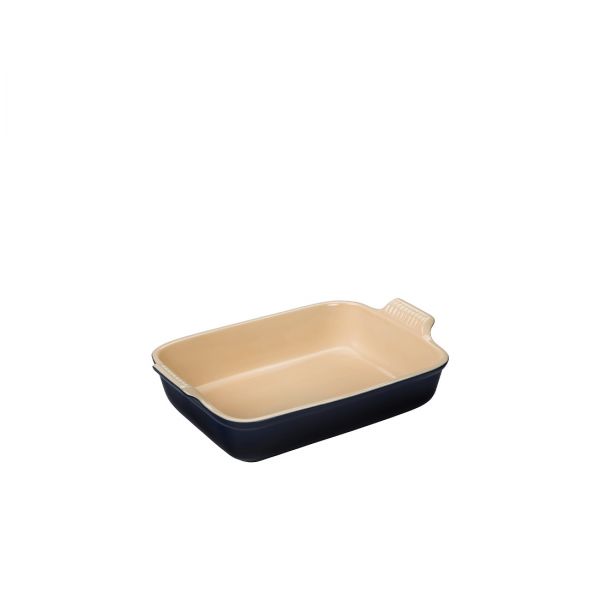 Le Creuset, Steinzeug - Auflaufform Tradition, 32 cm/ 4 ltr., Fb. Schwarz glänzend