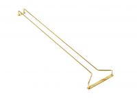 Gläserschiene, Messing, 2 Stück, 40 cm, 42 x 12 x 5 cm Gläserschiene, Messing, 2 Stück, 40 cm, 42 x 12 x 5 cm