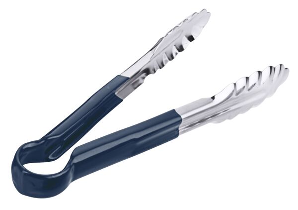 Küchenzange HACCP, Vinyl-Überzug blau, Edelstahl, L: 24 cm