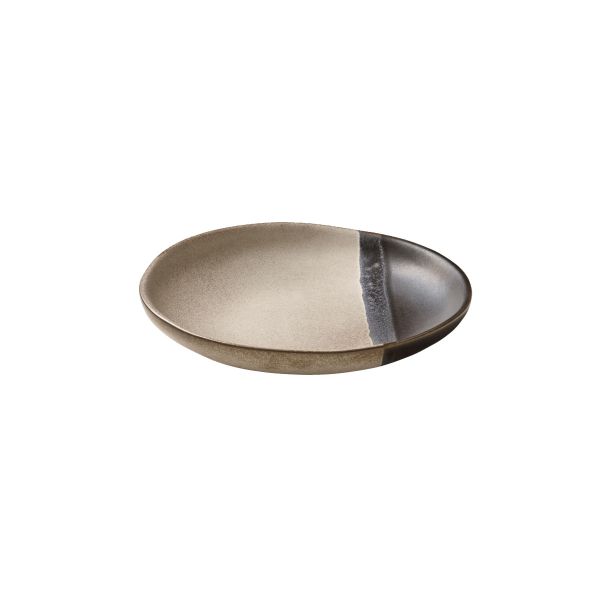 Playground, Steinzeug - SPOT ON Black : Teller flach coup rund, 15 cm