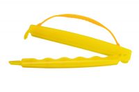 Verschluss- Clip für Spritzbeutel, mit abnehmbaren Griff, L: 285 mm, Farbe: gelb Verschluss- Clip für Spritzbeutel, mit abnehmbaren Griff, L: 285 mm, Farbe: gelb