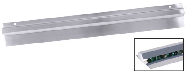 Bonschiene, Kugel-Klemmsystem, Edelstahl, H: 10 cm, L: 61 cm, T: 2 cm