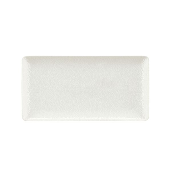 Bauscher, Purity : 425440 Pearls Light - Platte rechteckig Coup, bonewhite, 34 x 20 cm