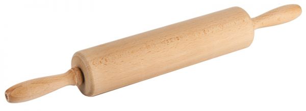 Teigrolle, Buchenholz, L: 44 cm, D: 6 cm, Wl: 25 cm